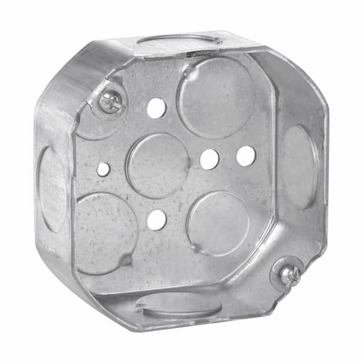 Crouse-Hinds - Crouse-Hinds TP276 4" x 1-1/2" Steel Octagon Outlet Box