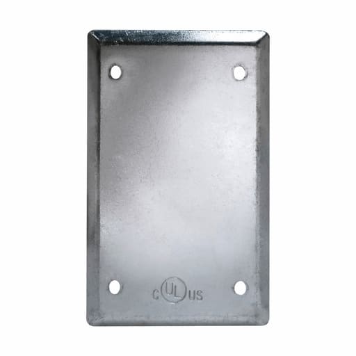 Crouse-Hinds - Crouse-Hinds FBCS1 Steel Type FS and FD Device Box Flat Blank Cover
