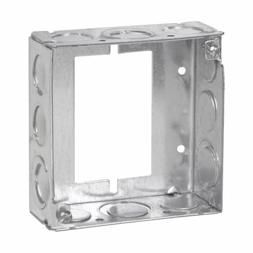 Crouse-Hinds - Crouse-Hinds TP422 4" x 4" x 1-1/2" Steel Square Box Extension Ring