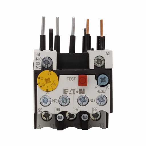 Cutler-Hammer / Eaton - Eaton Electrical XTOB1P6BC1 600 VAC 1 to 1.6 Amp 1NO 1NC Contactor Mount Screw Terminal Bi-Metallic Overload Relay