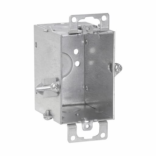 Crouse-Hinds - Crouse-Hinds Series TP224 3 x 2 x 2-1/2 Inch Steel Gangable Switch Box