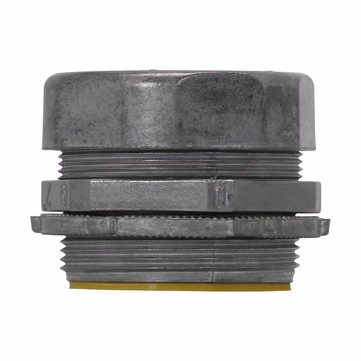Crouse-Hinds - Crouse-Hinds Series 1655DC 5/Pack 2 Inch Die-Cast Zinc Insulated Compression Straight EMT Connector