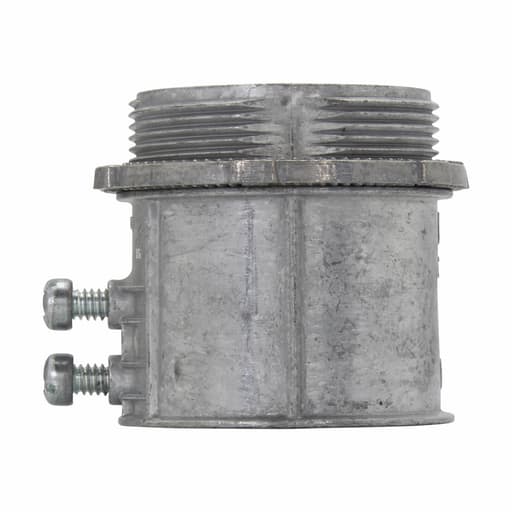 Crouse-Hinds - Crouse-Hinds Series 455DC 2 Inch Die-Cast Zinc Non-Insulated Set Screw Straight EMT Connector