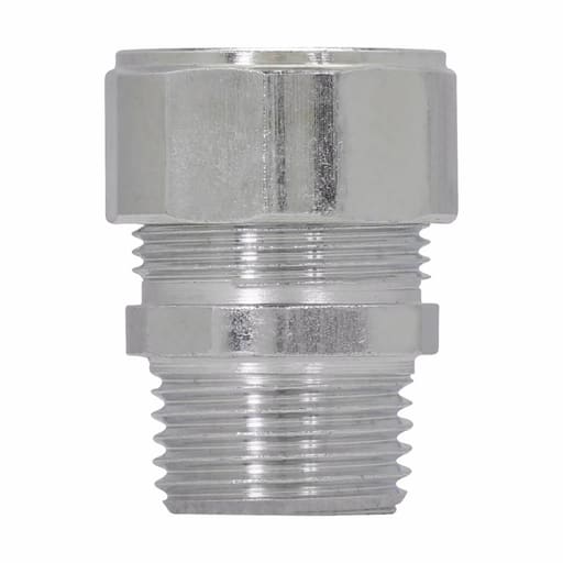 Crouse-Hinds - Crouse-Hinds CG50-350 1/2" White Steel Color-Coded Straight Cord Grip Connector