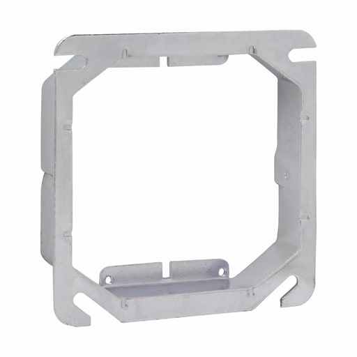 Crouse-Hinds - Crouse-Hinds Series TP532 4 Inch 1/2 Inch Raised Steel 2-Device Square Box Tile Wall Cover