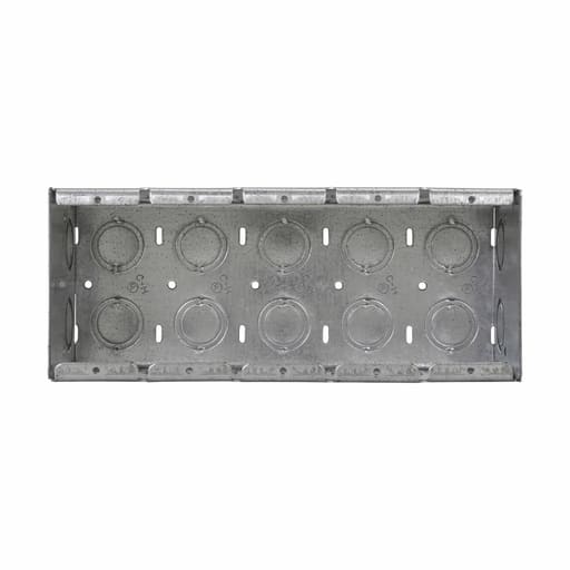 Crouse-Hinds - Crouse-Hinds TP694 9-3/16" x 3-1/2" x 3-3/4" Steel 5-Gang Masonry Box
