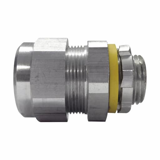 Crouse-Hinds - Crouse-Hinds LT75-SA 3/4" Copper Free Aluminum Non-Insulated Straight Liquidtight Conduit Connector
