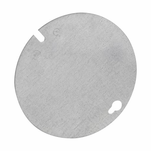 Crouse-Hinds - Crouse-Hinds TP323 4" Steel Flat Blank Round Box Cover