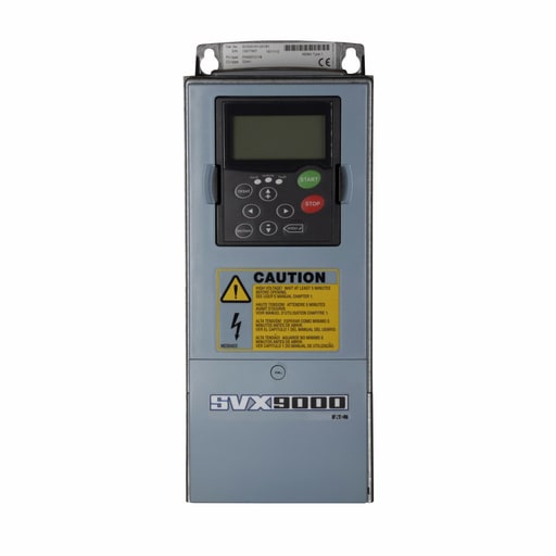 Cutler-Hammer / Eaton - Cutler-Hammer SVX006A1-4A1B1 SVX adjustable frequency drive, 7.5 VT Only HP, NEMA Type 1/IP21, 480V, FR4, Three-phase, EMC H, Standard Software, A/N keypad, Internal brake chopper, Standard boards.