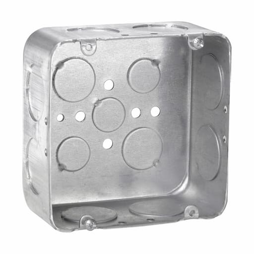 Crouse-Hinds - Crouse-Hinds TP560 4-11/16"x 4-11/16"x 2-1/8" Steel Drawn Square Outlet Box