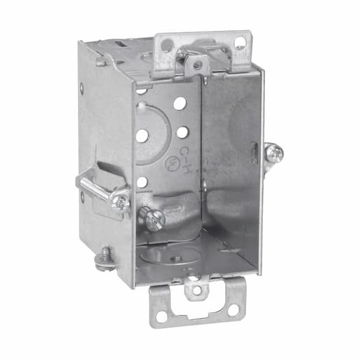 Crouse-Hinds - Crouse-Hinds Series TP163 3 x 2 x 2-1/2 Inch Steel Gangable Switch Box