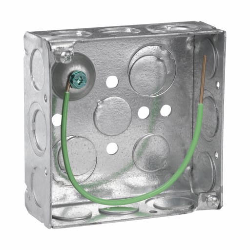 Crouse-Hinds - Crouse-Hinds Series TP404PF 4 x 4 x 1-1/2 Inch Steel Welded Square Outlet Box