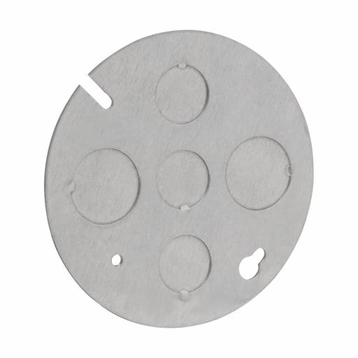 Crouse-Hinds - Crouse-Hinds TP648 Concrete Box Plate, No Stud, w/ Knockouts, Steel