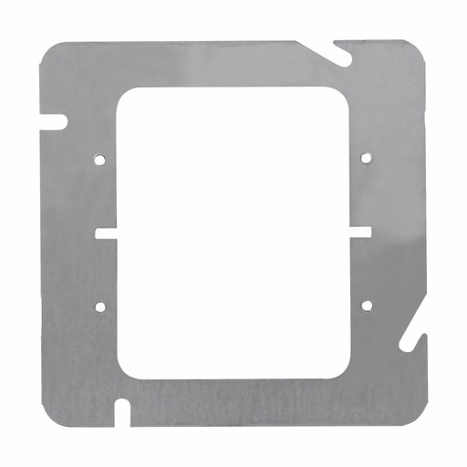 Crouse-Hinds - Crouse-Hinds TP590 4-11/16" Square Box Cover, 2-Device, Flat, Steel