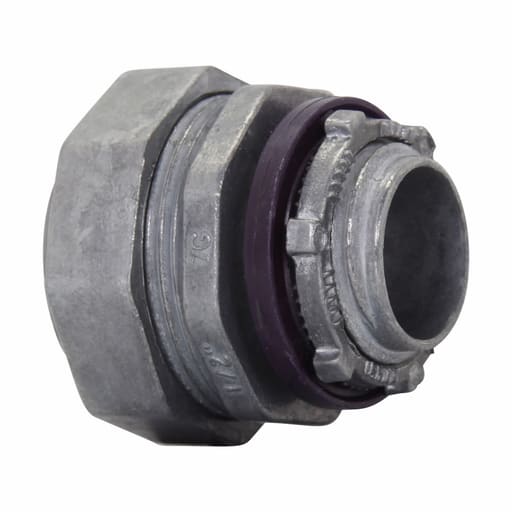 Crouse-Hinds - Crouse-Hinds Series LT350DC 3-1/2 Inch Die-Cast Zinc Non-Insulated Straight Liquidtight Conduit Connector