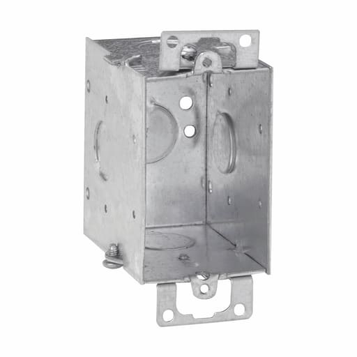 Crouse-Hinds - Crouse-Hinds Series TP678 3 x 2 x 2-3/4 Inch Steel Gangable Switch Box