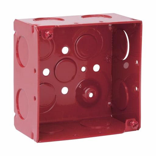 Crouse-Hinds - Crouse-Hinds Series TP432RED 4 x 4 x 2-1/8 Inch Steel Welded Square Outlet Box
