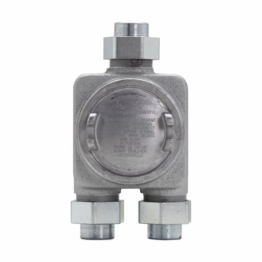 Crouse-Hinds - Crouse-Hinds Series GUAG7775 3/4 Inch Iron Alloy Junction Box with Union Hub