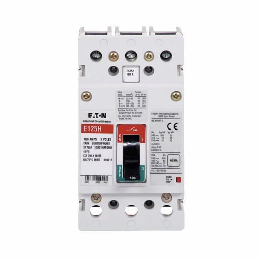 Cutler-Hammer / Eaton - Eaton Electrical EGH3100FFG Series G EG Frame Molded Case Circuit Breaker