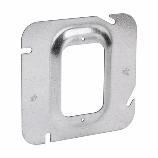 Crouse-Hinds - Crouse-Hinds TP579 4-11/16" Square Box Cover, 1-Device, 5/8" Raised, 4.5cu.in, Steel