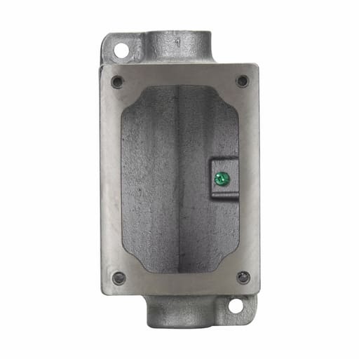 Crouse-Hinds - Crouse-Hinds Series EDSC371 1-Gang Iron Alloy Feed-Through Control Station Back Box