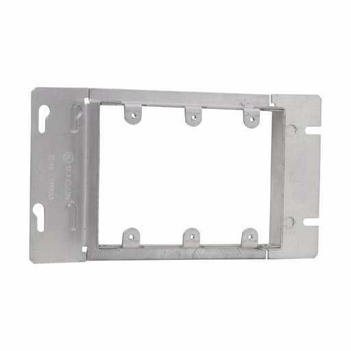Crouse-Hinds - Crouse-Hinds TP653 8-13/16" 13/16" Raised Steel 3-Gang Box Cover