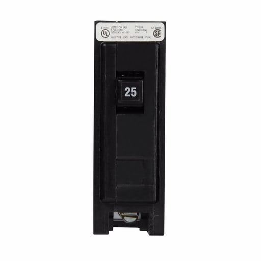Cutler-Hammer / Eaton - Eaton Electrical BAB1025 120/240 Volt 25 Amp 40 Degree Celsius 10 kaic 1-Pole Type BAB Circuit Breaker