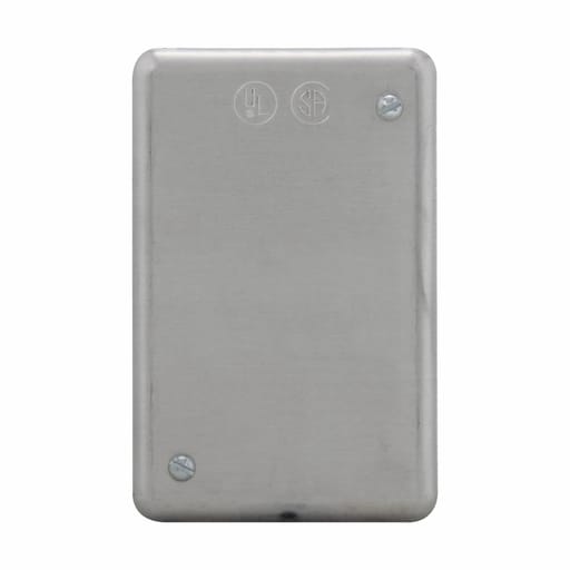 Crouse-Hinds - Crouse-Hinds DS100 1-Gang Aluminum Surface Mount Blank Device Box Cover