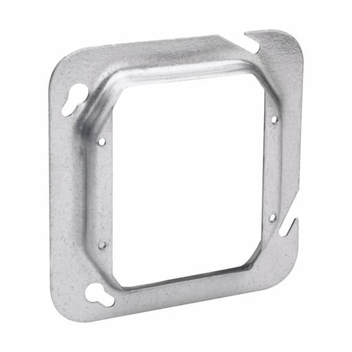 Crouse-Hinds - Crouse-Hinds TP593 4-11/16" Square Box Cover, 2-Device, 1-1/4" Raised, 14.0cu.in, Steel