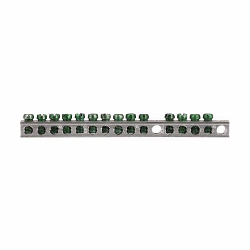 Cutler-Hammer / Eaton - Eaton Electrical GBK14 5.69 Inch 14 to 10 AWG/14 to 4 AWG Aluminum/Copper 14-Terminal Load Center Ground Bar Kit