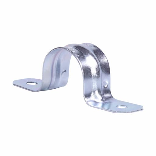 Crouse-Hinds - Crouse-Hinds 497-6 2" 2-Hole EMT Conduit Strap, Galvanized Steel
