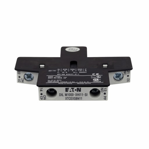 Cutler-Hammer / Eaton - Eaton XTCEXSBN11 2-Pole 10 Amp 1NO 1NC Side Mount Auxiliary Contact