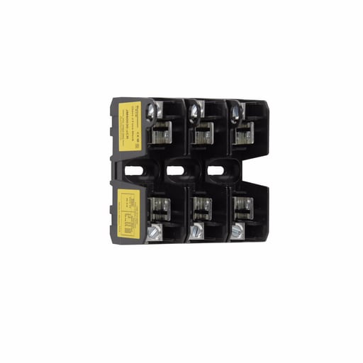 Bussmann Mfg. - Eaton Bussmann JM60030-3CR 3-Pole 600 Volt 30 Amp Lug Class J Fuse Block