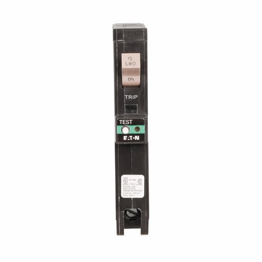Cutler-Hammer / Eaton - Eaton Electrical CHFCAF115 3/4 Inch 15 Amp 10 kaic 1-Pole Type CH Combination ARC Fault Circuit Breaker with Flag