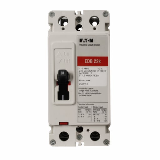 Cutler-Hammer / Eaton - ETN EDB2100L EDB 22kA @ 240 V, 2 Po