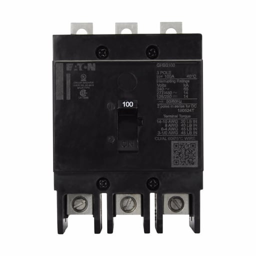 Cutler-Hammer / Eaton - Eaton Electrical GHB3050 Series C G Frame Bolt-On Molded Case Circuit Breaker