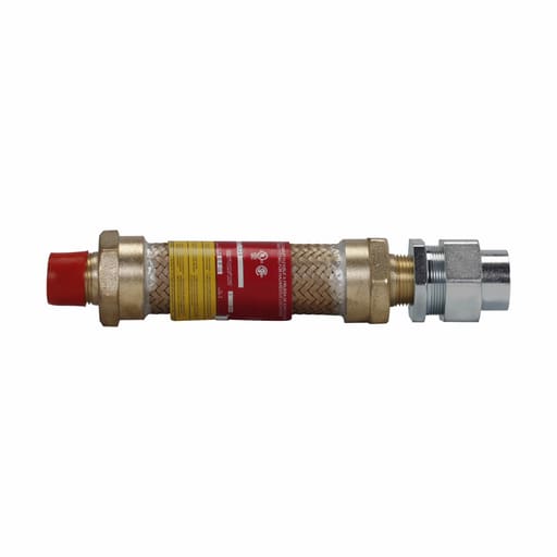 Crouse-Hinds - Crouse-Hinds ECLK218 3/4" Explosionproof, Dust-Ignitionproof Flexible Coupling, 18" Length, Male Connection one End, Female Connection one End, Forged Brass