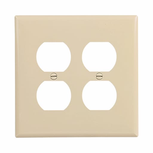 Cooper Wiring Device Arrow/Eagle - CWD PJ82V WALLPLATE 2G DUPLEX POLY MID IV