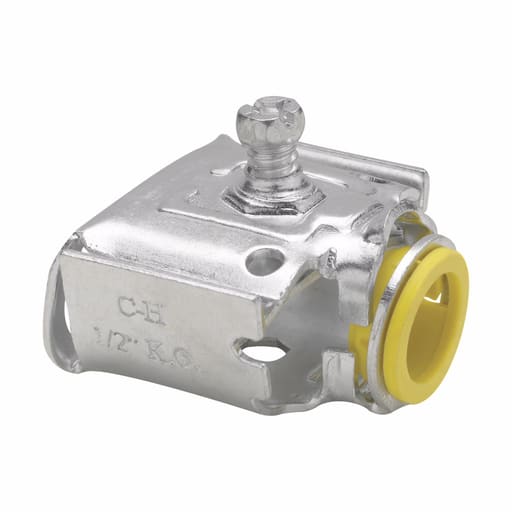 Crouse-Hinds - Crouse-Hinds Series QLK50D 1/2 Inch Single Steel Quick-Lock Armored Cable/FMC Connector