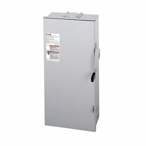 Cutler-Hammer / Eaton - Eaton Electrical DG223URB 100 Amp 240 VAC 2-Pole NEMA 3R Non-Fusible General Duty Safety Switch