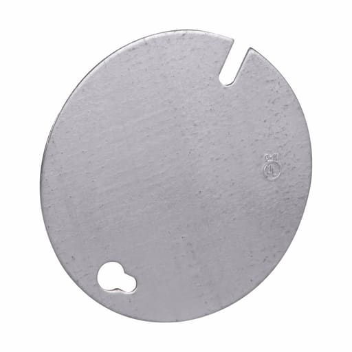 Crouse-Hinds - Crouse-Hinds TP270 3-1/4" Round Flat Blank Ceiling Pan Cover, Steel