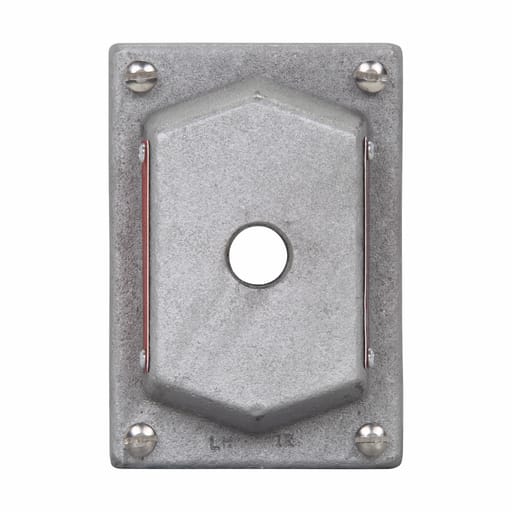 Crouse-Hinds - Crouse-Hinds Series DS441 SA 1-Gang 1-Hole Aluminum Pilot Light Device Box Cover