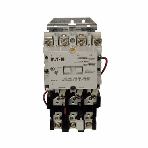 Cutler-Hammer / Eaton - Eaton Electrical A200M0CAC 480/600 Volt 18 Amp 5 Hp 1/3-Phase 3-Pole Open Non-Reversing Magnetic Starter