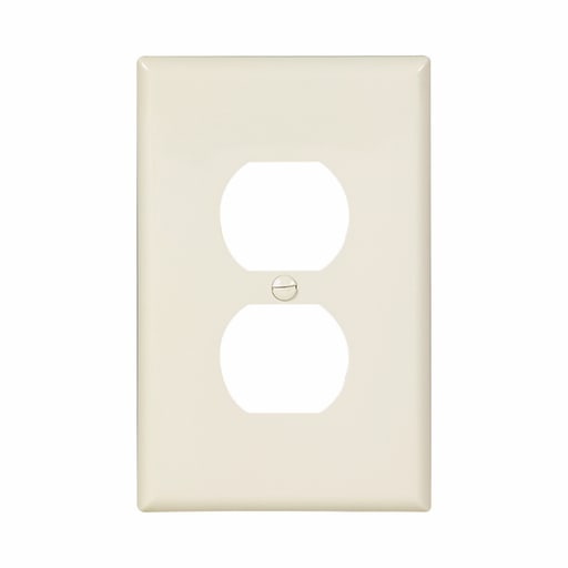 Cooper Wiring Device Arrow/Eagle - Eaton Wiring Devices PJ8LA 1-Gang Light Almond Polycarbonate Medium Duplex Receptacle