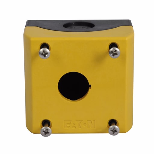 Cutler-Hammer / Eaton - Eaton Electrical M22-IY1-PG 1-Hole NEMA 4X/13 Surface Mount White Push Button Enclosure
