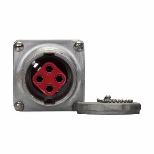 Crouse-Hinds - Crouse-Hinds Series AR347 30 Amp 4-Pole 4-Wire Threaded Cap Receptacle Housing