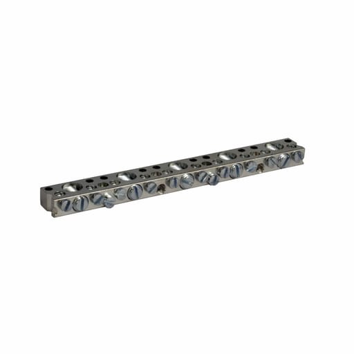 Cutler-Hammer / Eaton - Eaton Electrical BRGBK39512 5.78 Inch 14 to 6 AWG/14 to 12 AWG Aluminum/Copper 5-Terminal Load Center Ground Bar Kit