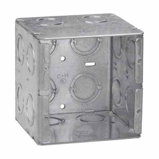 Crouse-Hinds - Crouse-Hinds TP692 5-9/16" x 3-1/2" x 3-3/4" Steel 3-Gang Masonry Box