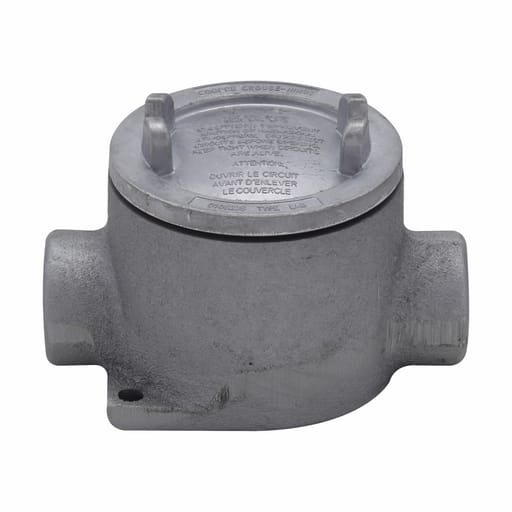 Crouse-Hinds - Crouse-Hinds Series EABC26 3/4 Inch Hub Iron Alloy Type C Round Conduit Outlet Box with Cover
