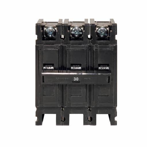 Cutler-Hammer / Eaton - Cutler-Hammer QC3030H Quicklag Type QC Industrial Thermal-Magnetic Circuit Breaker,Industrial circuit breaker,30 A,10 kAIC,Three-pole,240 V,Thermal-magnetic,QC,Non-interchangeable